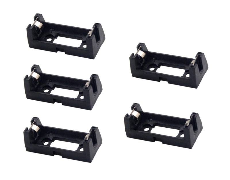LampVPath (Pack of 5 CR123A Battery Holder Box Clip Case with PCB Solder Mounting Lead - Image 1